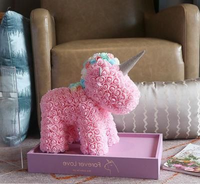 Selling Valentine&prime;s Day Birthday Gift Unicorn Rose Bear