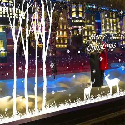 Christmas Snowflake Window Clings Decorations Xmas Party Stickers Decal Ornaments