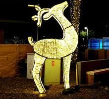 Outdoor Christmas Holiday Decoration LED Solar Snowflake Motif Acrylic Light