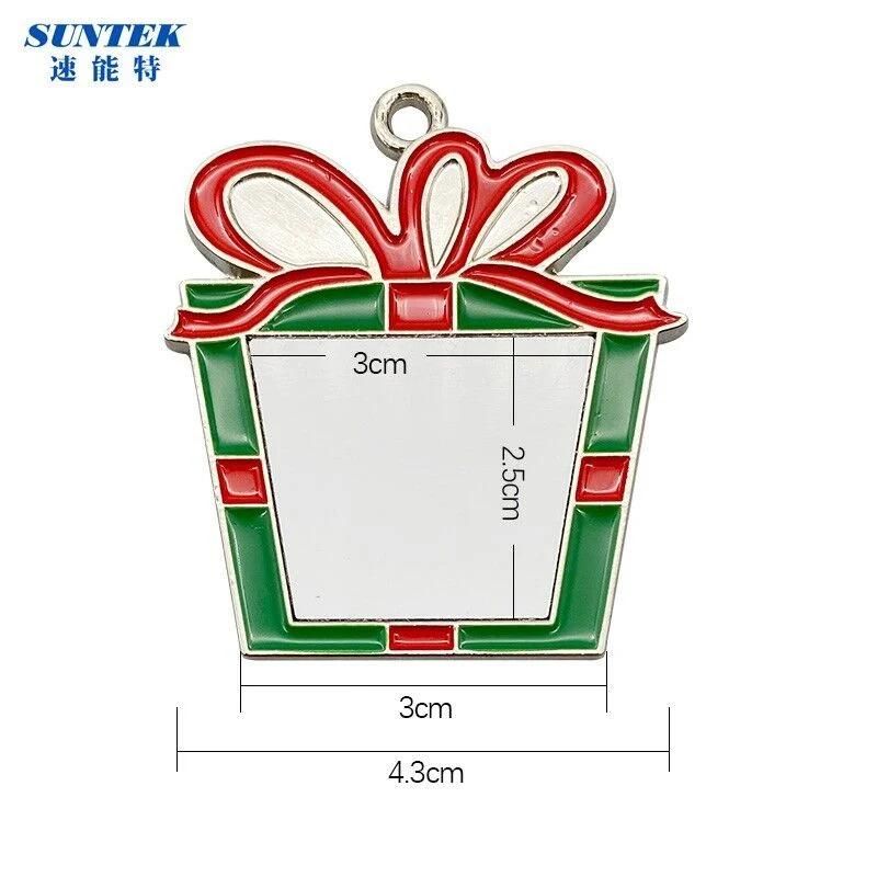 New Sublimation Blank Metal Christmas Ornament
