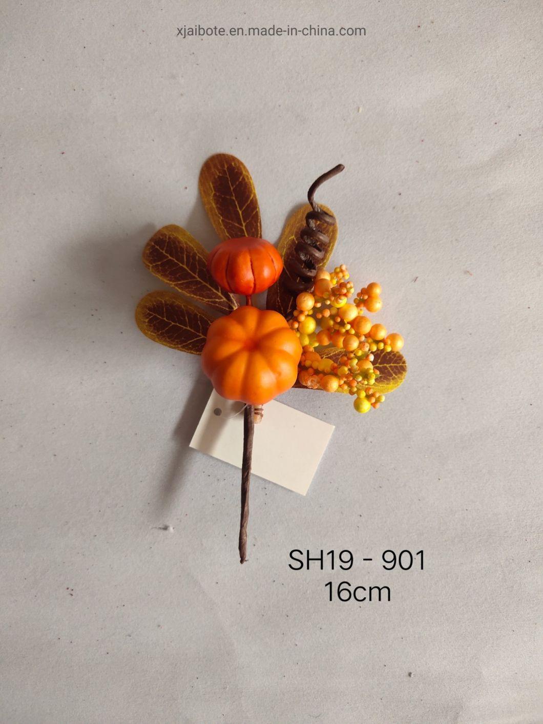 Wholesale Artificial Pumpkin Halloween Pick