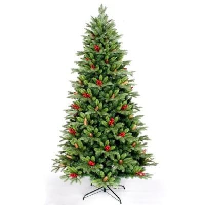 Yh010b Elegant Natural Artificial PE PVC Mixed Christmas Tree