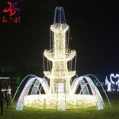 Newest Products 3D LED Festival Holiday Fountain Light