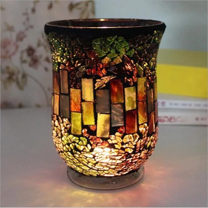 Wholesale Customization Scented Candle Jars Luxury Iridescent Glass Jars for Home Decor