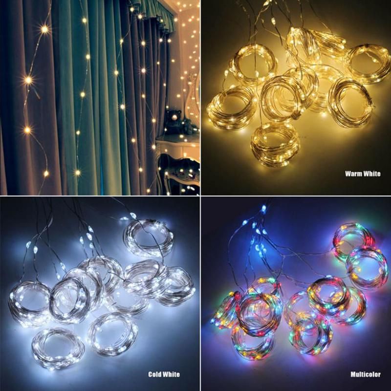 New Year Christmas Decorations 3m Remote Control USB LED Fairy Lights Garland Curtain Lamp