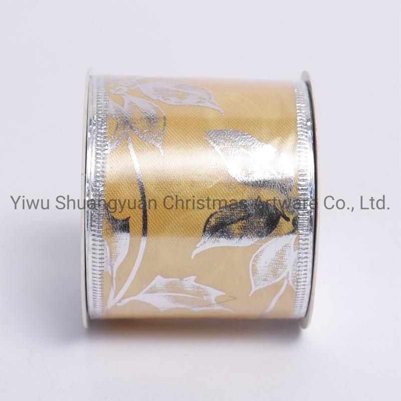 Christmas Ribbon Decor for Holiday Wedding Party Decoration Supplies Hook Ornament Craft Gifts