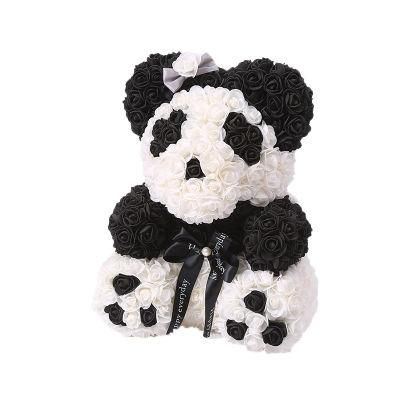 Hot Sale Rose Panda Bear Teddy Bear Flower Rose Bear for Valentine&prime;s Day