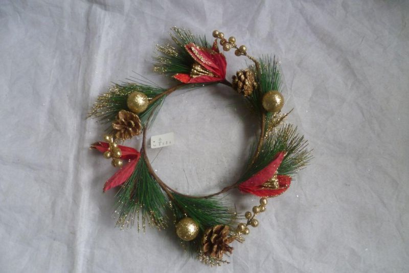 Christmas New Design Wreath for Holiday Wedding Party Decoration Supplies Hook Ornament Craft Gifts