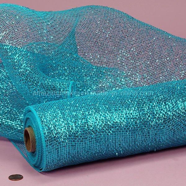 Fashion Laser Twinkle Metallic Deco Mesh for Packing