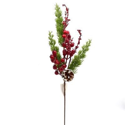 Christmas Ornament Christmas Decoration Sticky Snow Berry Plastic Christmas Cuttings