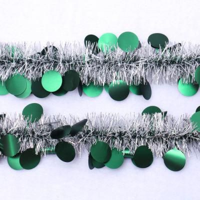 Pet Green Christmas Tinsel Garland Tinsel String Colored Christmas Tinsel