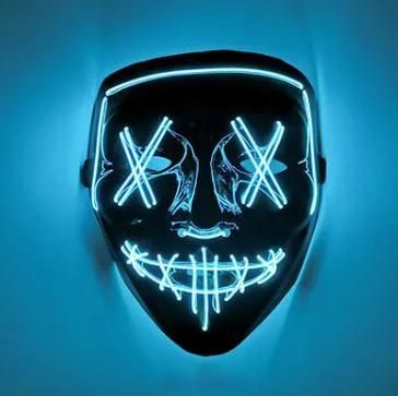 Hot Sell LED Halloween Party Luminous Facemask for Halloween