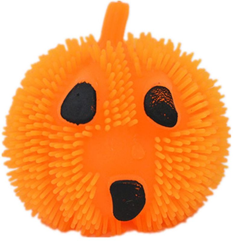 Pumpkin Ball Light up Flashing Spiky Ball Bundle Halloween Toy