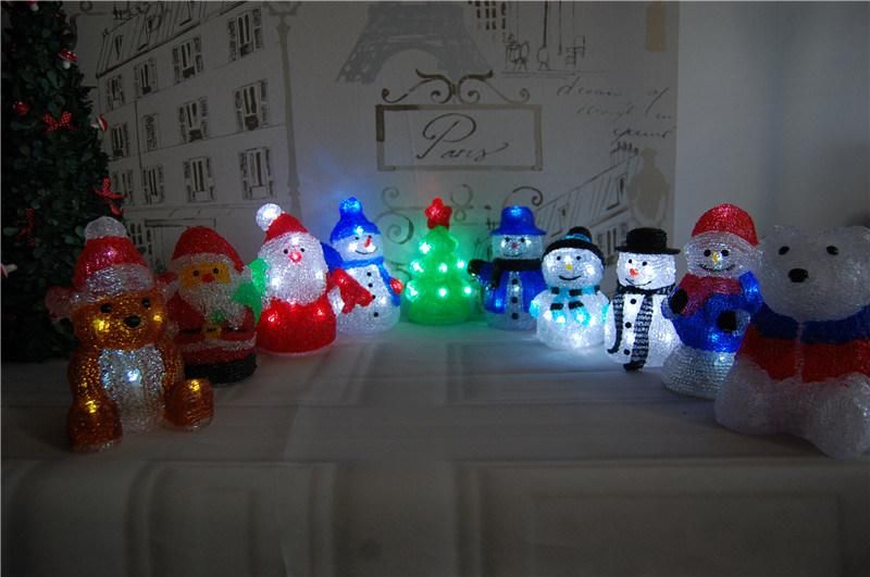 Acrylic Christmas Decorations Light with LED Christmas Wood Light