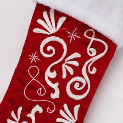 Wholesael Good Price Nice Quality Luxury Style Long Booth Christmas Gift Stocking