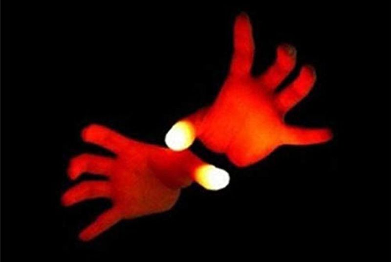 LED Finger Lamps Fake Light Fingers Magic Thumb Tips Toy