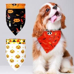 Halloween Triangle Scarf Pumpkin Ghost Bandana Bib Cat Neck Decoration