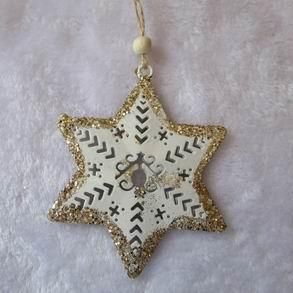 18.5*8.5cm Metal Star for Home Decoration Supplies Christmas Ornament Craft Gifts