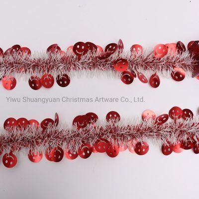 Wholesale Cheap Price Red 200cm Christams Pet Tinsel Garland