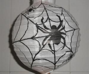 Paper Lanterns Halloween Spider Hanging Paper Lantern for Indoor and Outdoor Decoration