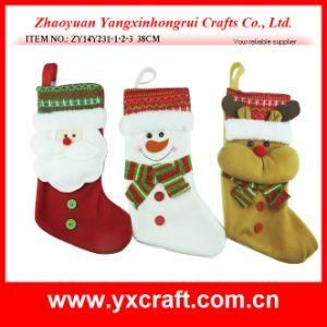 Christmas Decoration (ZY14Y231-1-2-3) Christmas Stocking Cheap Bulk Christmas Gifts