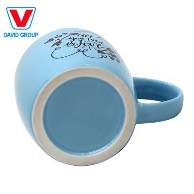 Sublimation Custom Logo Print 11oz Simple White Coffee Cups Ceramic Mug