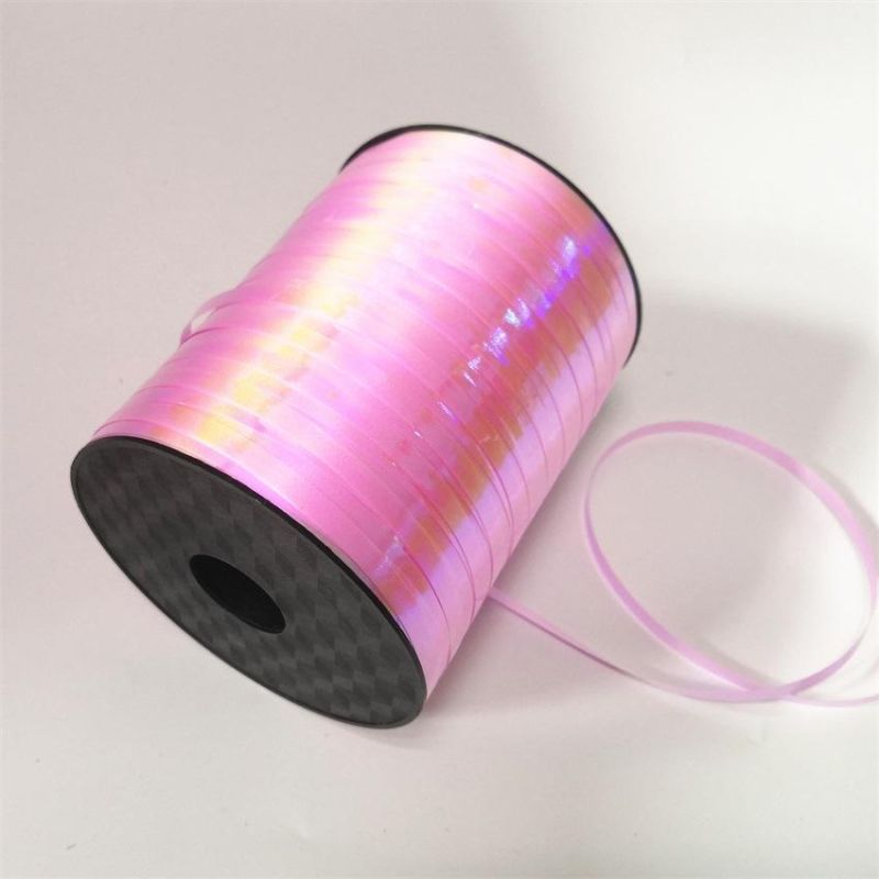 500 Yards/Roll Laser Aluminized Rainbow Film Metal Ribbon Br6003