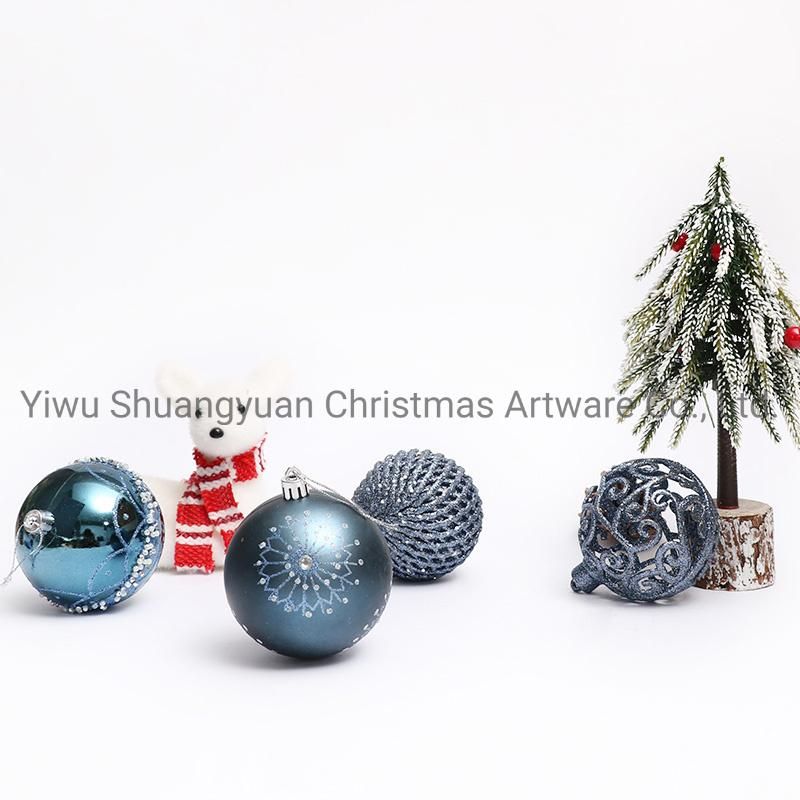New Design High Sales Christmas Shiny Painted Ball for Holiday Wedding Party Decoration Supplies Hook Ornament Craft Gifts