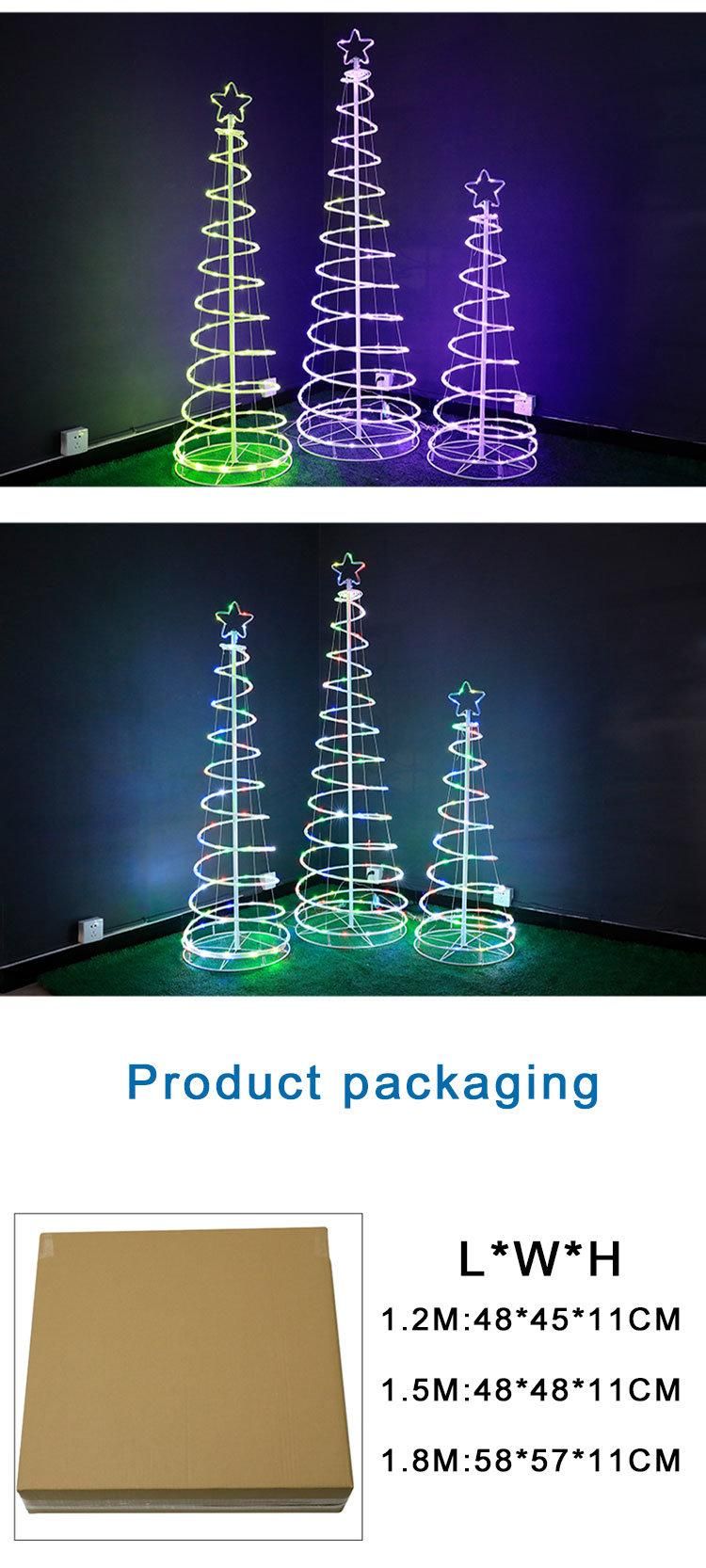 Waterproof spiral Christmas Tree Decorationlight