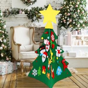 DIY Kids Children Gifts Felt Christmas Tree with Accessories Home Office Indoor Ornaments Decoration