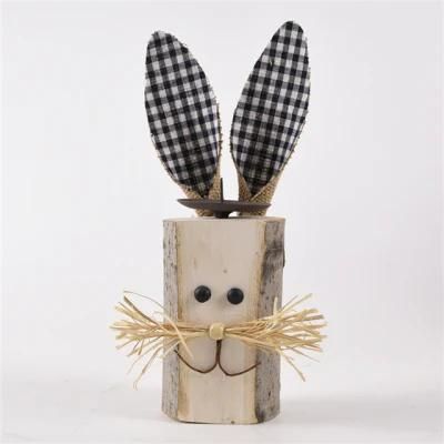 Factory Handmade Craft Spring Easter Bunny Wooden Decoration