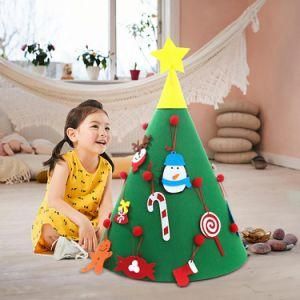 DIY Children Kids Gifts Felt Christmas Tree with Accessories Home Office Indoor Ornaments Decoration