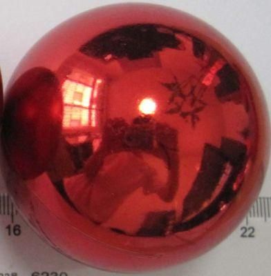 30cm Shiny Red Plain Big Plastic Christmas Ball