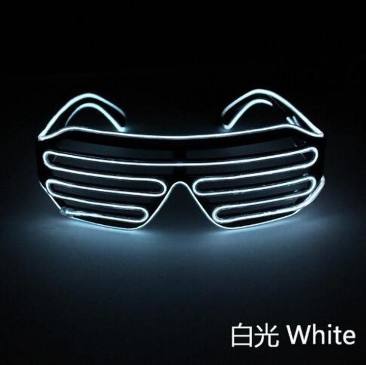 EL Luminescence Christmas Party Blinds LED Flashing Glasses