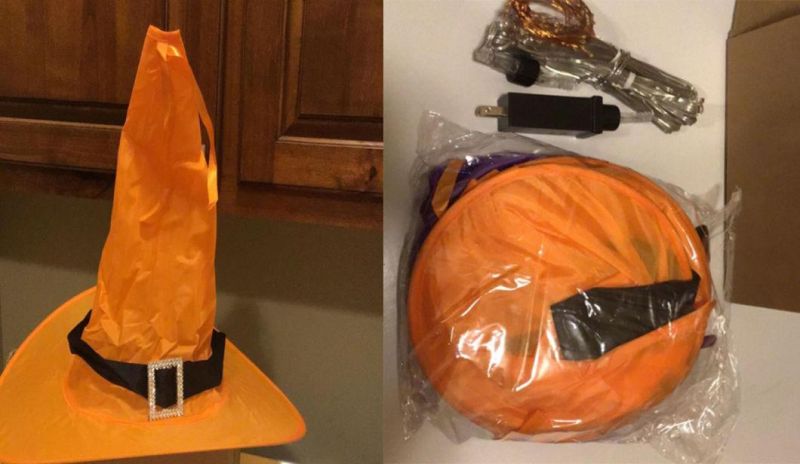 Halloween Decorations Witch Hat String Light for Garden Party
