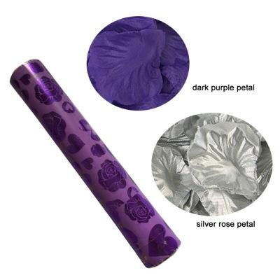 Wholesale Party Confetti Yellow Nevy Blue Purple Rose Petal Tissue Paper Confetti Cannon Showsea Handheld Party Popper
