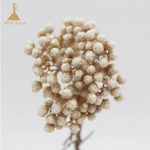 White Forever Preserved Millet Flower for Party Supplies