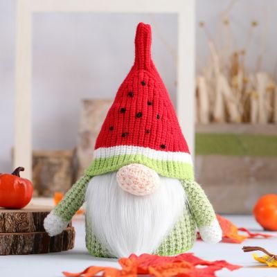 Cross-Border New Summer Style Knitted Fruit Series Rudolph Dolls Toys Ornaments Props Decorative Gifts Ornaments