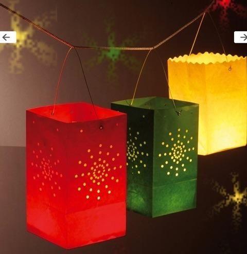 White Luminary Bags Flame Resistant Candle Bags Tea Light Luminaries for Wedding Valentine′s Day Halloween Thanksgiving Christmas Party