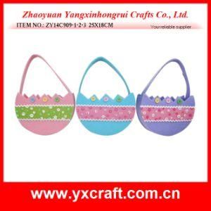 Easter Decoration (ZY14C909-1-2-3 25X18CM) Easter Candy Basket Egg Bag
