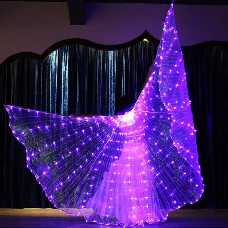 LED Dance Costumes Dancing Wing Props