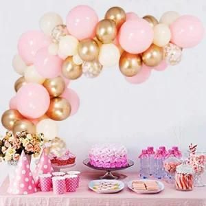 Pink Gold Balloon Garland Girl Baby Shower Wedding Decorations