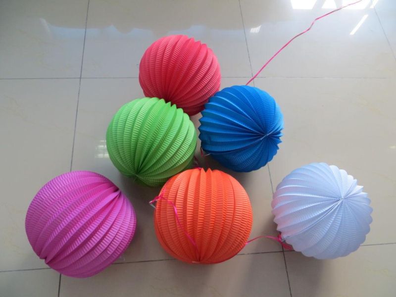 Chinese Watermelon Round Paper Lanterns for Party Favor