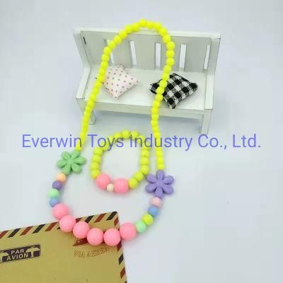 Plastic Toy Children Gift Jewelry Colour Bracelet Necklace