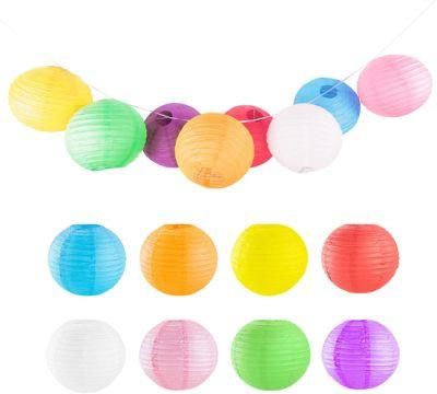 Wholesale White Hanging Round Paper Lantern for Party Decoration Wedding