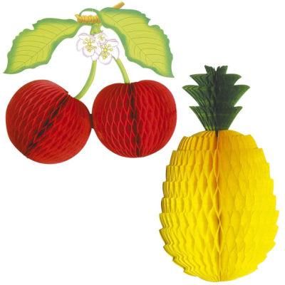 Christmas Pineapple Honeycomb Garland Paper Ball Lantern