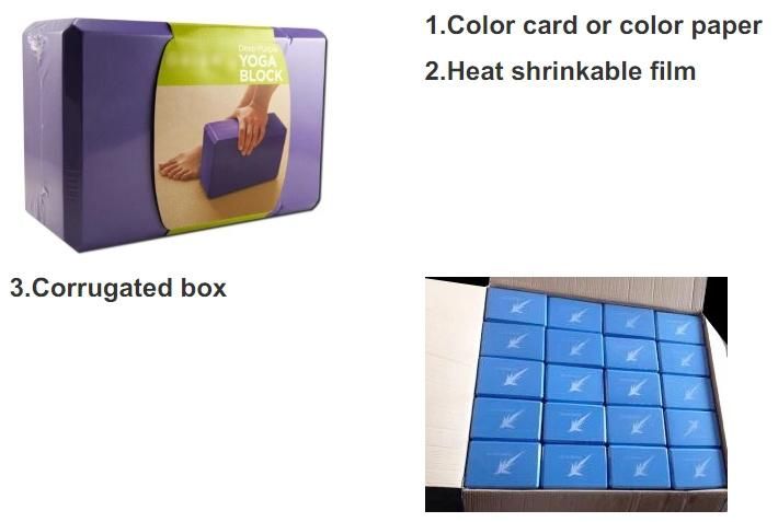Double Color Exercise Sport EVA Yoga Block for Christmas Gifts