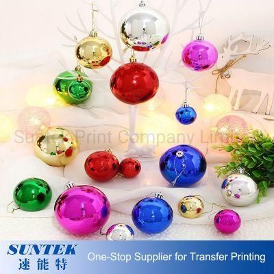 Sublimation Blank Christmas Bauble Christmas White Ceramic Ornament