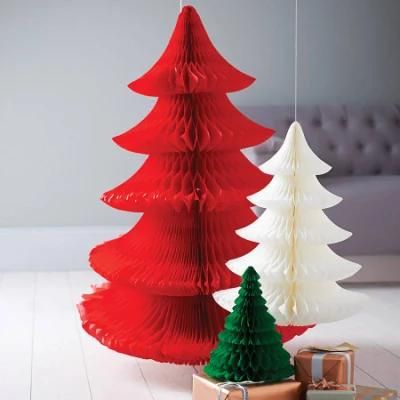 Party Decorations 28g Tissue Paper Honeycomb Christmas Tree