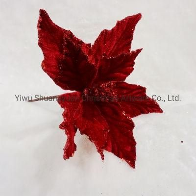 Red Flowers for Christmas Decoration Home Ornaments